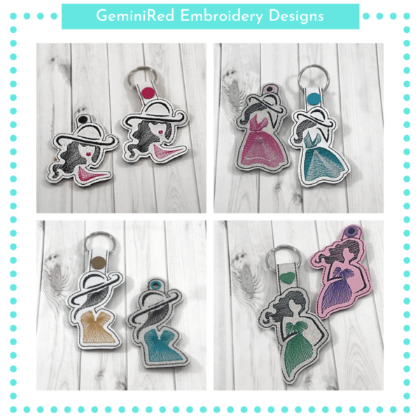 Fashionista 1 Key Fob {Eyelet & Snap} - Image 2