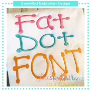 Fat Dot Font {Three Sizes}