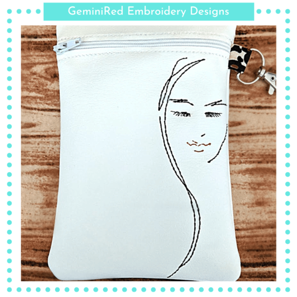Female Silhouette Zipper Bag {Three Sizes} - Image 2