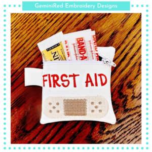 First Aid Zipper Bag {Three Sizes}