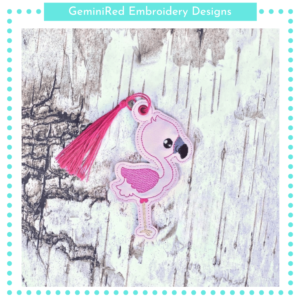 Flamingo Bookmark {4x4}
