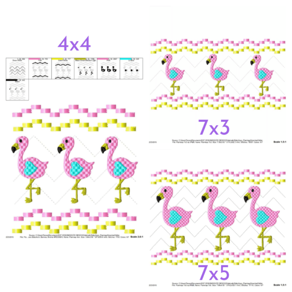 Flamingo Faux Smock {Three Sizes} - Image 3