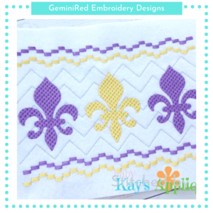 Fleur-de-lis Faux Smock {Three Sizes}
