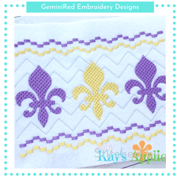Fleur-de-lis Faux Smock {Three Sizes}