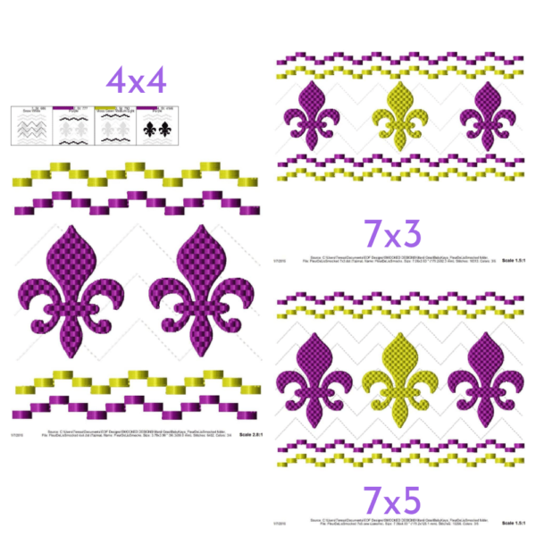 Fleur-de-lis Faux Smock {Three Sizes} - Image 2