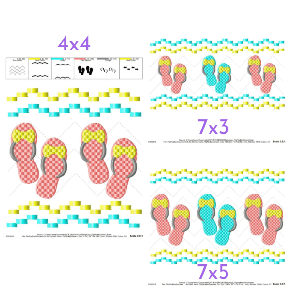 Flip-Flops with Bow Faux Smock {Three Sizes} - Image 2
