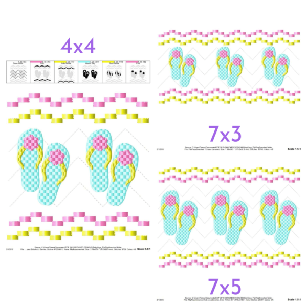 Flip-Flops Faux Smock {Three Sizes} - Image 2