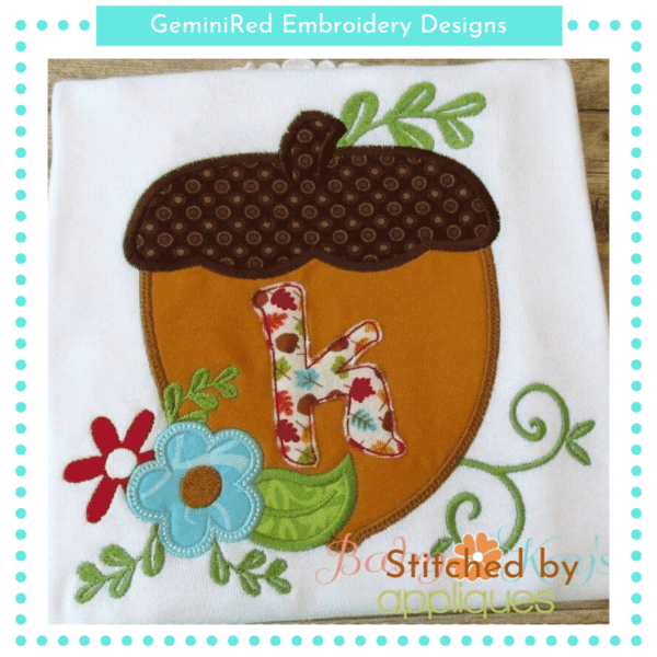 Floral Acorn Alpha {Four Sizes} - Image 2