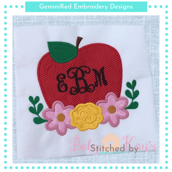 Floral Apple {Four Sizes} - Image 2