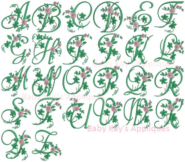 Blooming Floral Font {Three Sizes} - Image 2