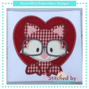 Fox in Heart Frame {Four Sizes}