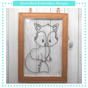 Fox Suncatcher {5x7}