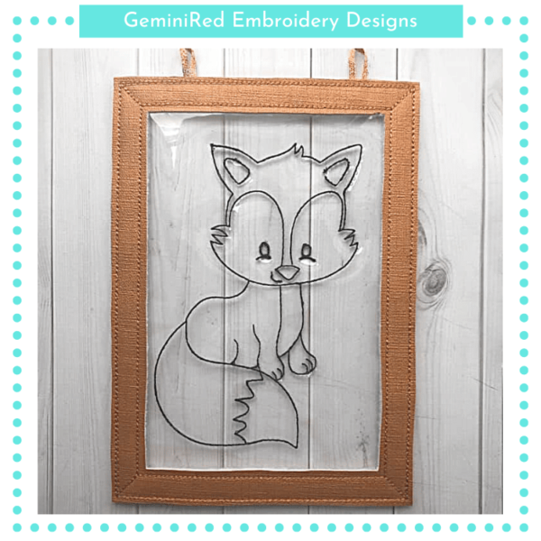Fox Suncatcher {5x7}