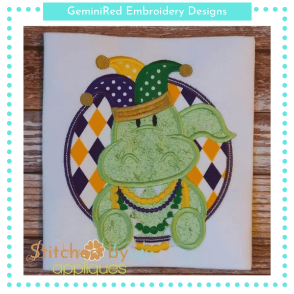 Framed Jester Hat Gator {Four Sizes}