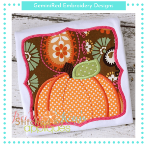 Framed Pumpkin {Four Sizes}