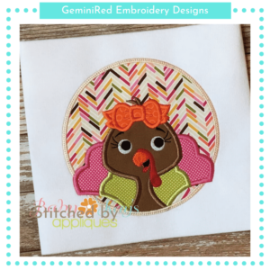 Framed Turkey Girl {Four Sizes}