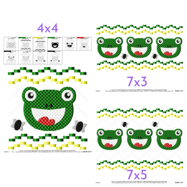 Frog Face Faux Smock {Three Sizes} - Image 2