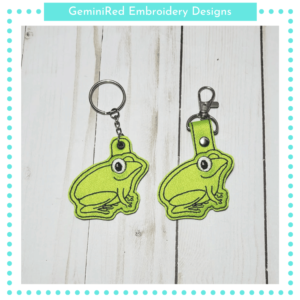 Frog Key Fob {Eyelet & Snap}