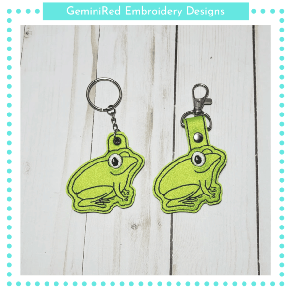 Frog Key Fob {Eyelet & Snap}