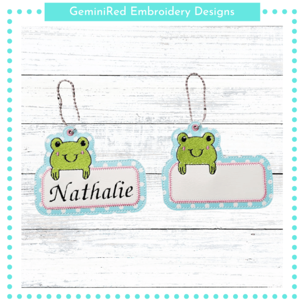 Frog Name Tag {4x4}