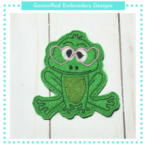 Frog Play Animal Feltie {4x4}