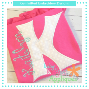 Funky Alphabet Appliqué {Six Sizes}