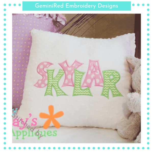 Funky Alphabet Appliqué {Six Sizes} - Image 2