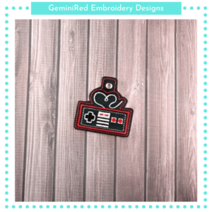 Gamer Love Key Fob {Eyelet & Snap}