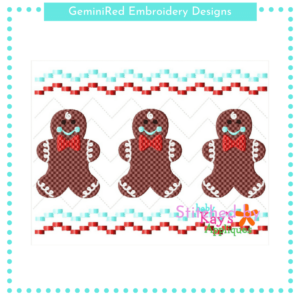 Gingerbread Boy Faux Smock {Three Sizes}