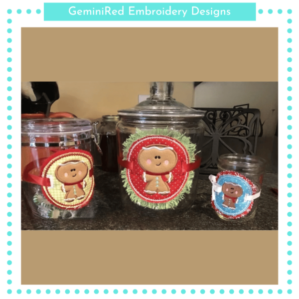 ITH Gingerbread Christmas Charm {Three Sizes} - Image 4