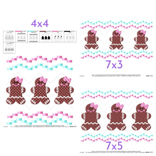 Gingerbread Girl Faux Smock {Three Sizes} - Image 2