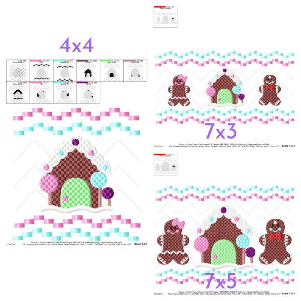 Gingerbread House Faux Smock {Three Sizes} - Image 2