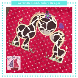 Giraffe Mom & Baby {Four Sizes}