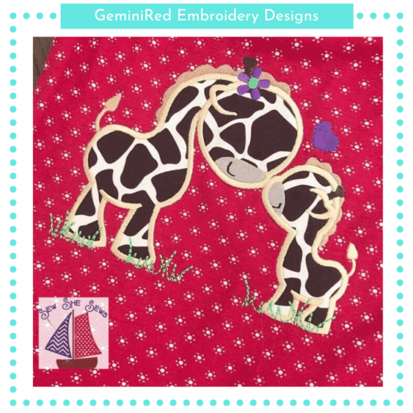 Giraffe Mom & Baby {Four Sizes}