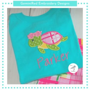 Girl Sea Turtle {Four Sizes}