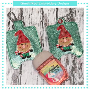 Gnome Sanitizer Holder {Eyelet & Snap}