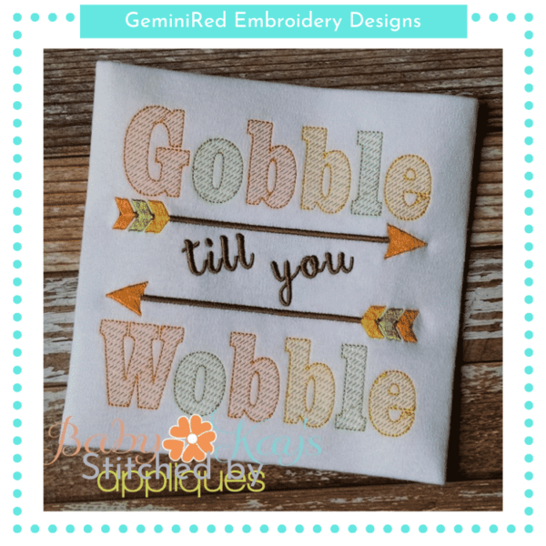 Gobble Till You Wobble Sketch {Four Sizes}