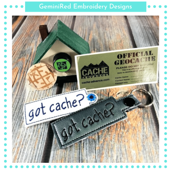 Got Cache? Key Fob {Eyelet & Snap}