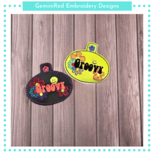 Groovy Key Fob {Eyelet & Snap}