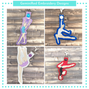 Gymast Key Fob Bundle {Eyelet & Snap}