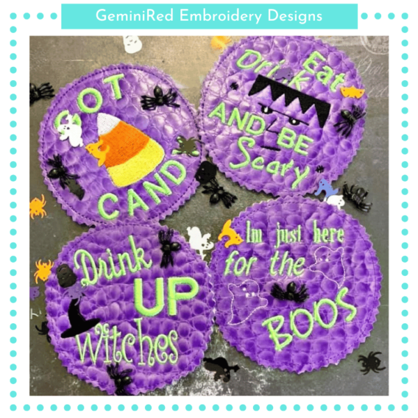 Halloween Coaster Set {4x4}