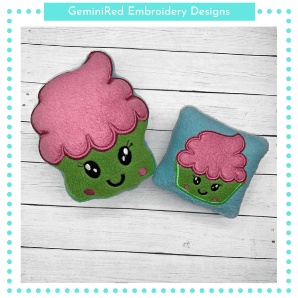 Happy Cupcake Stuffie {Three Sizes} - Image 2