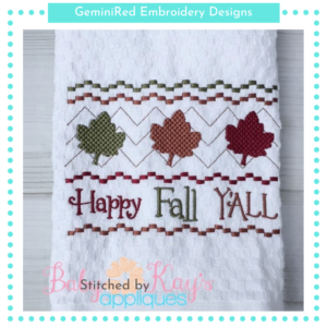 Happy Fall Y'all Faux Smock {Three Sizes}