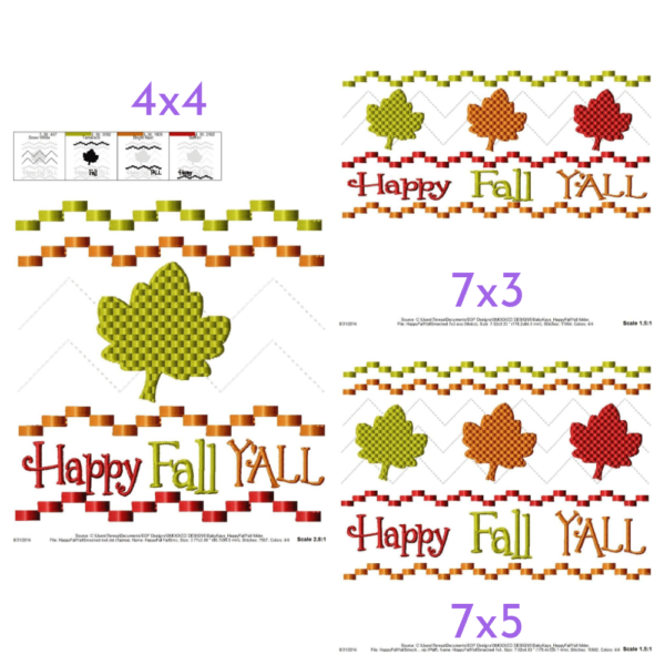 Happy Fall Y'all Faux Smock {Three Sizes} - Image 2