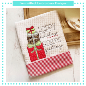 Happy Holidays Present Stack {Four Sizes}
