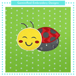 Happy Ladybug Appliqué {5x7}