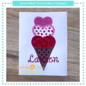 Heart Ice Cream {Four Sizes}