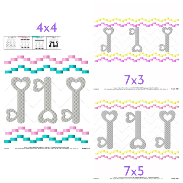 Heart Keys Faux Smock {Three Sizes} - Image 2
