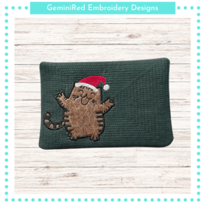 Holiday Cat Mug Rug {5x7}