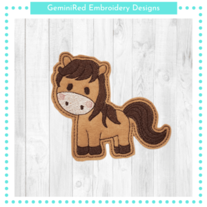 Horse Play Animal Feltie {4x4}